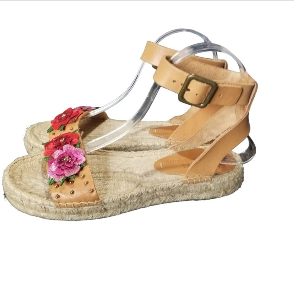 Soludos Anthropologie Bahia leather Sandals